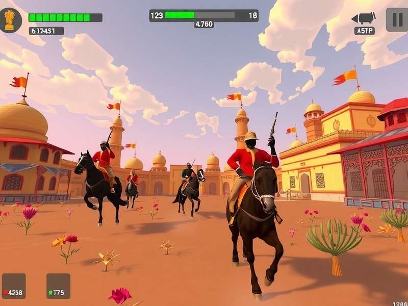 Ganges Gunfighters gameplay screenshot